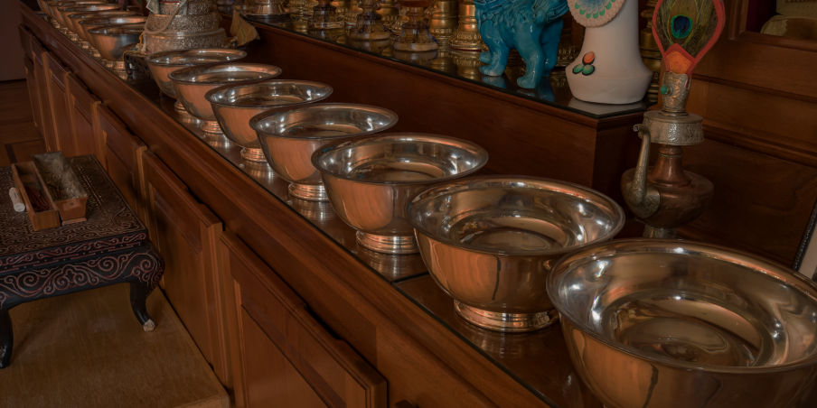 Shrine offering bowls